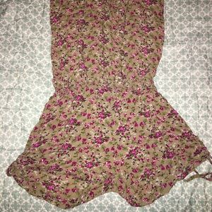 Floral halter romper